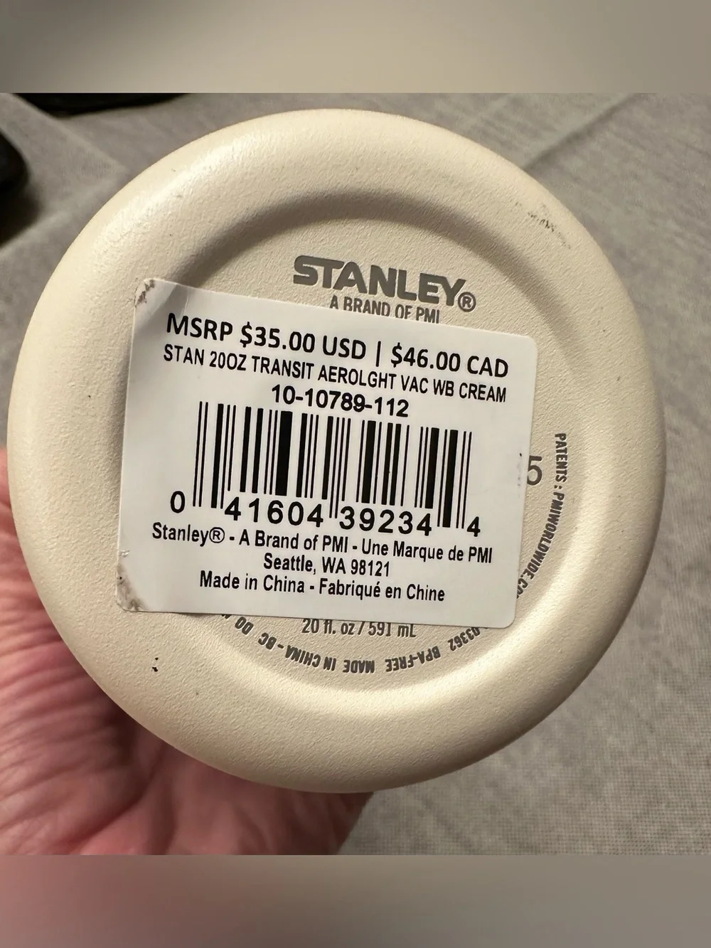 BNWT- Stanley off-white- Insulated 20oz. Transit Bottle w/Book Graphic/Quote - Picture 9 of 12